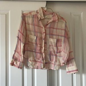 Anthropologie Sheer Flannel